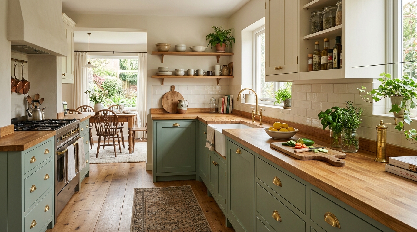 Warm Woodland Kitchen
